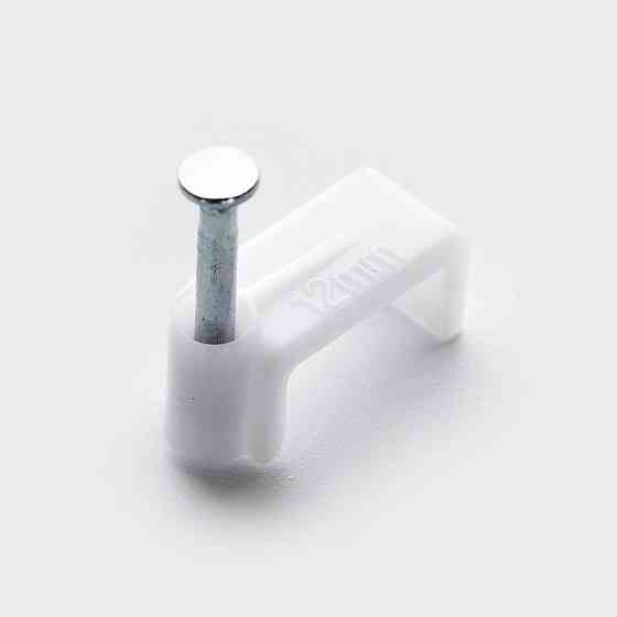 Кабельна кліпса плоска 7*5.5 мм (100 шт) Харків