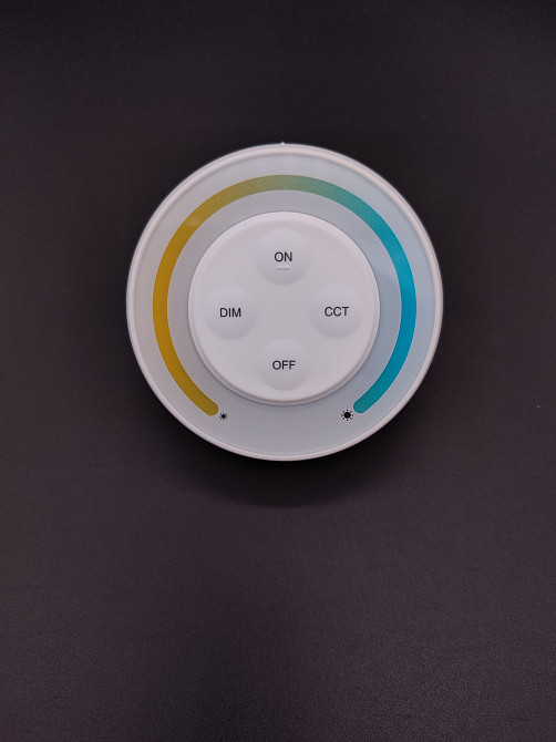 Miboxer Пульт керування 1 зонний білий CCT круглий настінний Мілайт з магнітним тримачем RF 2.4 Київ - фото 4