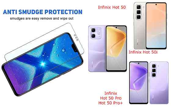 Защитное стекло NeoGlass для Infinix Hot 50, Hot 50i, Hot 50 Pro, Hot 50 Pro+ – ультрапрозрачное и устойчивое Киев