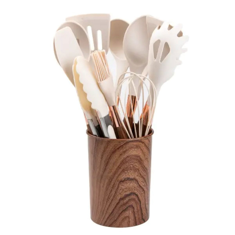 TS Kitchen Набір кухонного приладдя з підставкою 11 шт кухарський набір 32 см • 28 см • 24 см Коломия - фото 3