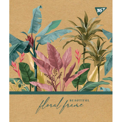 Зошит Yes А5 Floral Frame Крафт 18 аркушів лінія 5 дизайнів (765091) Вінниця - фото 2