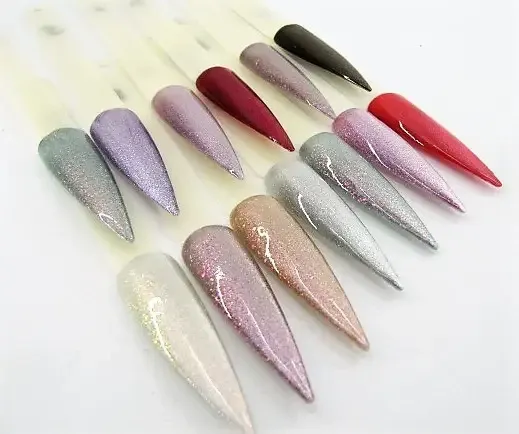 Гель лак кошачий глаз хрустальная кошка №6 Saga Cat Shine Silver 8ml Киев