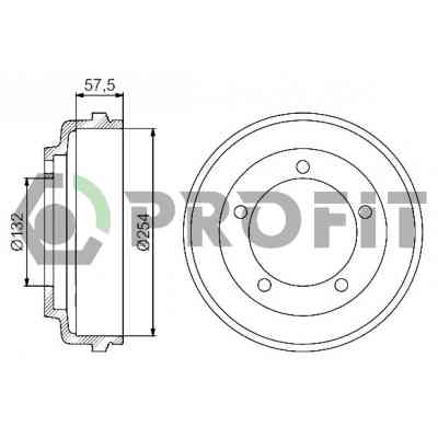 Гальмівний барабан Profit 5020-0029 Вінниця