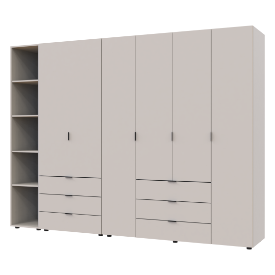 Комплект шкафов для одежды Doros Гелар (3 шт.) 270,7х49,5х203,4 см Кашемир (DRS-011251) Львов