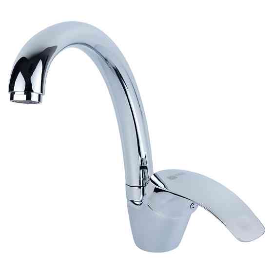 TAU Смеситель s04 Ø40 для кухни гусак ухо на гайке TAU SD-4B143C (9804150) Киев