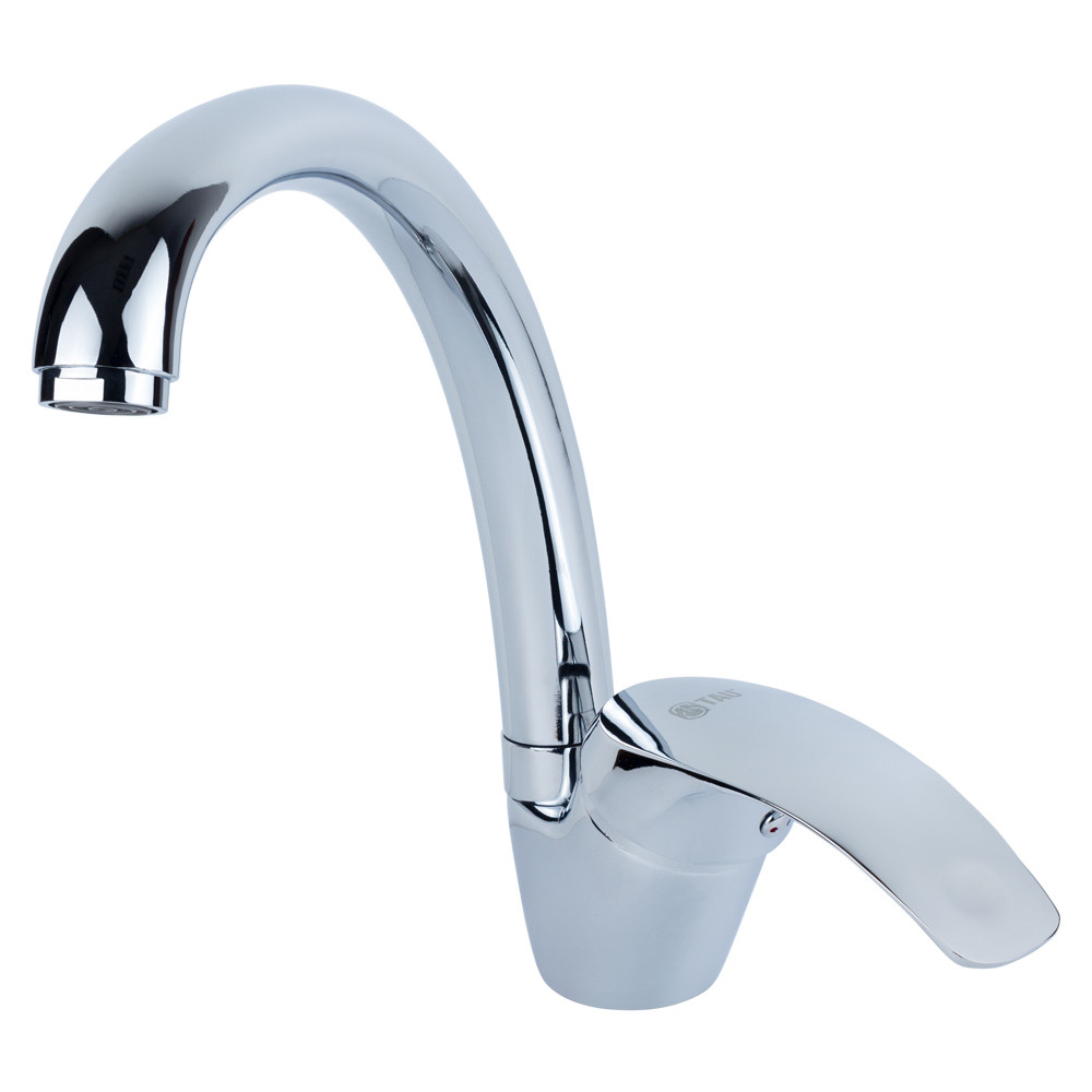 TAU Смеситель s04 Ø40 для кухни гусак ухо на гайке TAU SD-4B143C (9804150) Киев - изображение 1