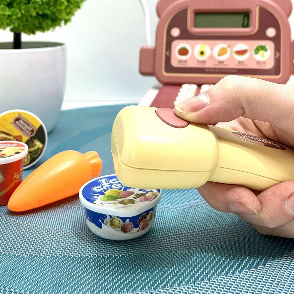 Касовий апарат дитячий зі сканером мікрофоном підсвічування звук продукти ( 6763 A) Чернігів - фото 5