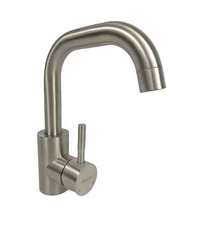 Смеситель для умывальника Mixxus SUS-001-G нержавеющая сталь поворотный излив Черновцы