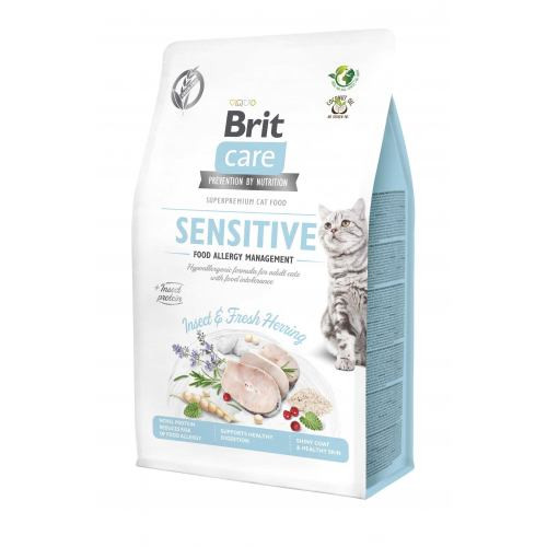Корм сухий Brit Care Cat Grain Free Insect для дорослих котів з харчовою непереносимістю з комахами та рибою 400 г Київ - фото 1