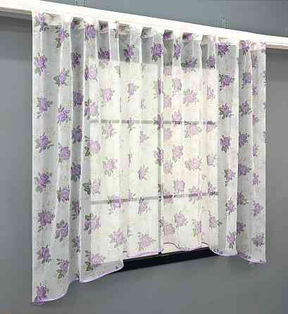 Кухонная арка VR-Textil № 000к белый с сиреневым 280х150 см (51-237) Киев