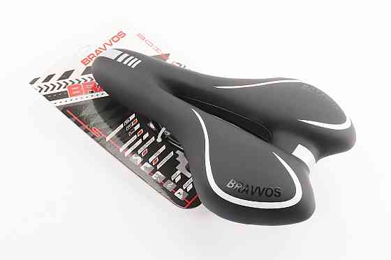 Сидіння MTB 270x160мм, чорно-біле YF-1034 Київ