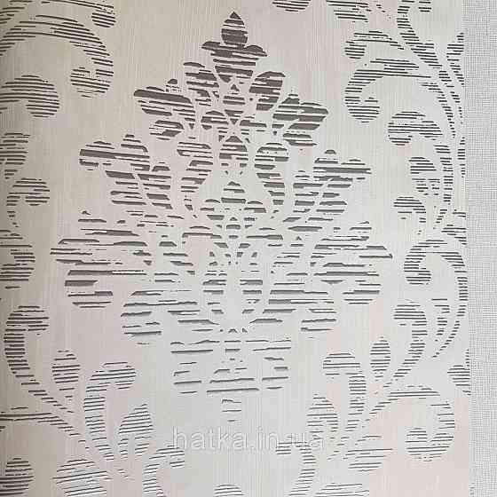 Шпалери флізелінові еко Galerie Metallic FX 0,53Х10 англійські вензелі завитки сріблясті структурних на білому Київ