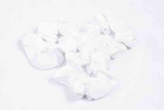 Гумка для волосся шовкова Білий Харків