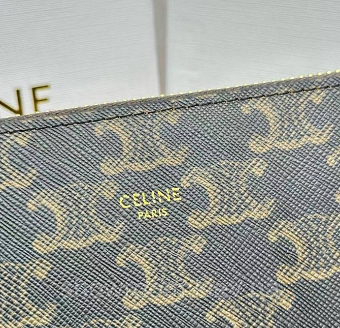 Жіночий гаманець на блискавці Celine (А14) чорний Київ - фото 8