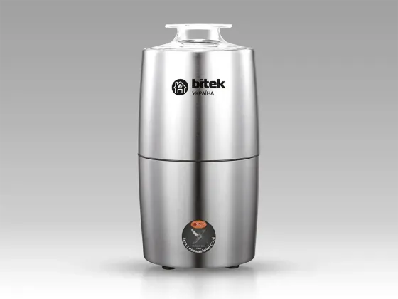 Кавомолка електрична BITEK BT-7120 1000Вт 200г з ножами з нержавіючої сталі та прозорою кришкою Одеса