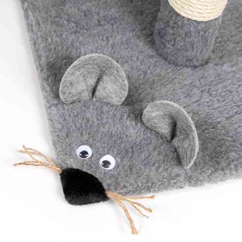 Дряпка Природа Мишка-стовпчик для котів 36х36х52 cм Київ