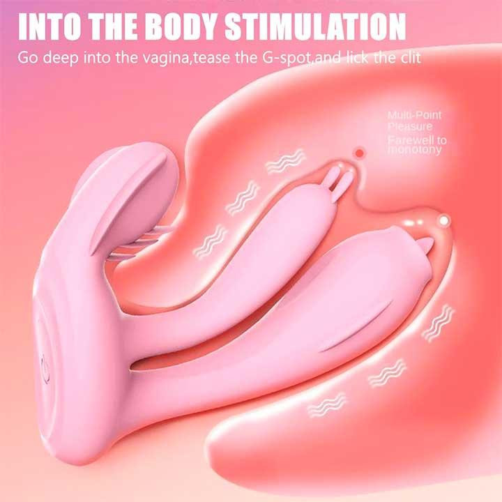 Смарт-вібратор метелик Love Spouse — Рожевий — Смарт вібратори Вінниця - фото 10