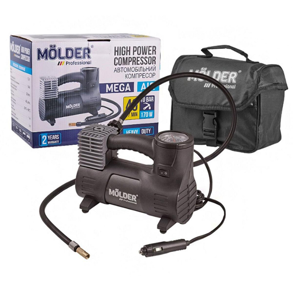 Компресор автомобільний Molder Mega Air 12В 10Атм 40л/хв Київ - фото 9