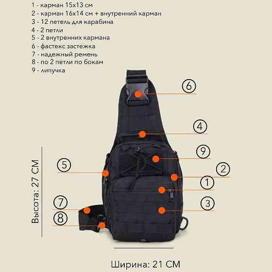 Сумка пояс плече чоловіча тактична, Сумка через плече військового забарвлення, Сумки KH-256 чоловічі тактичні Київ
