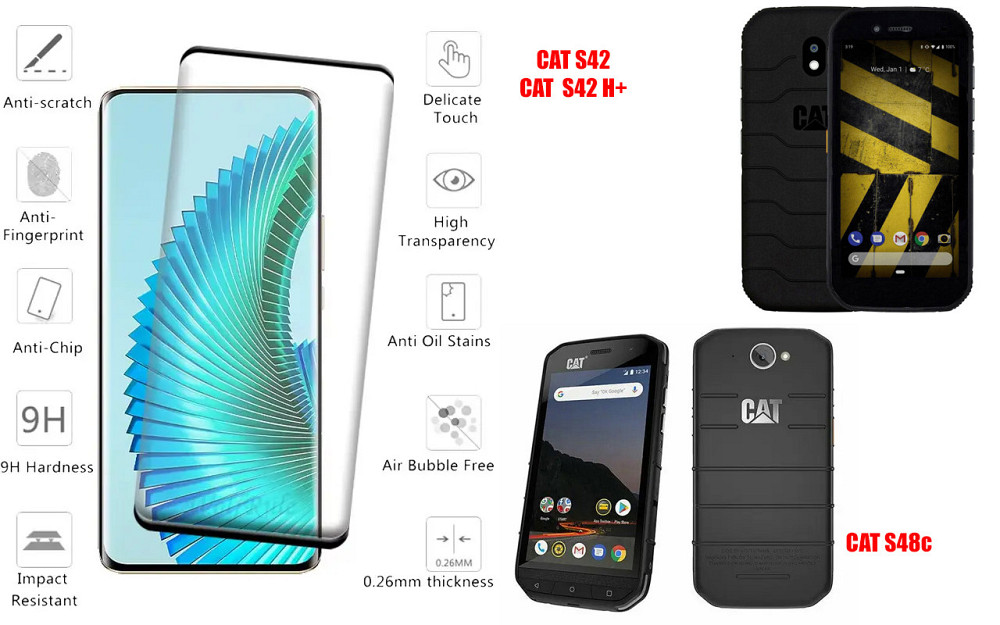 Защитное стекло HyperGlass Pro для CAT S42, S42 H+, S48c – максимальная чувствительность и защита Киев - изображение 2