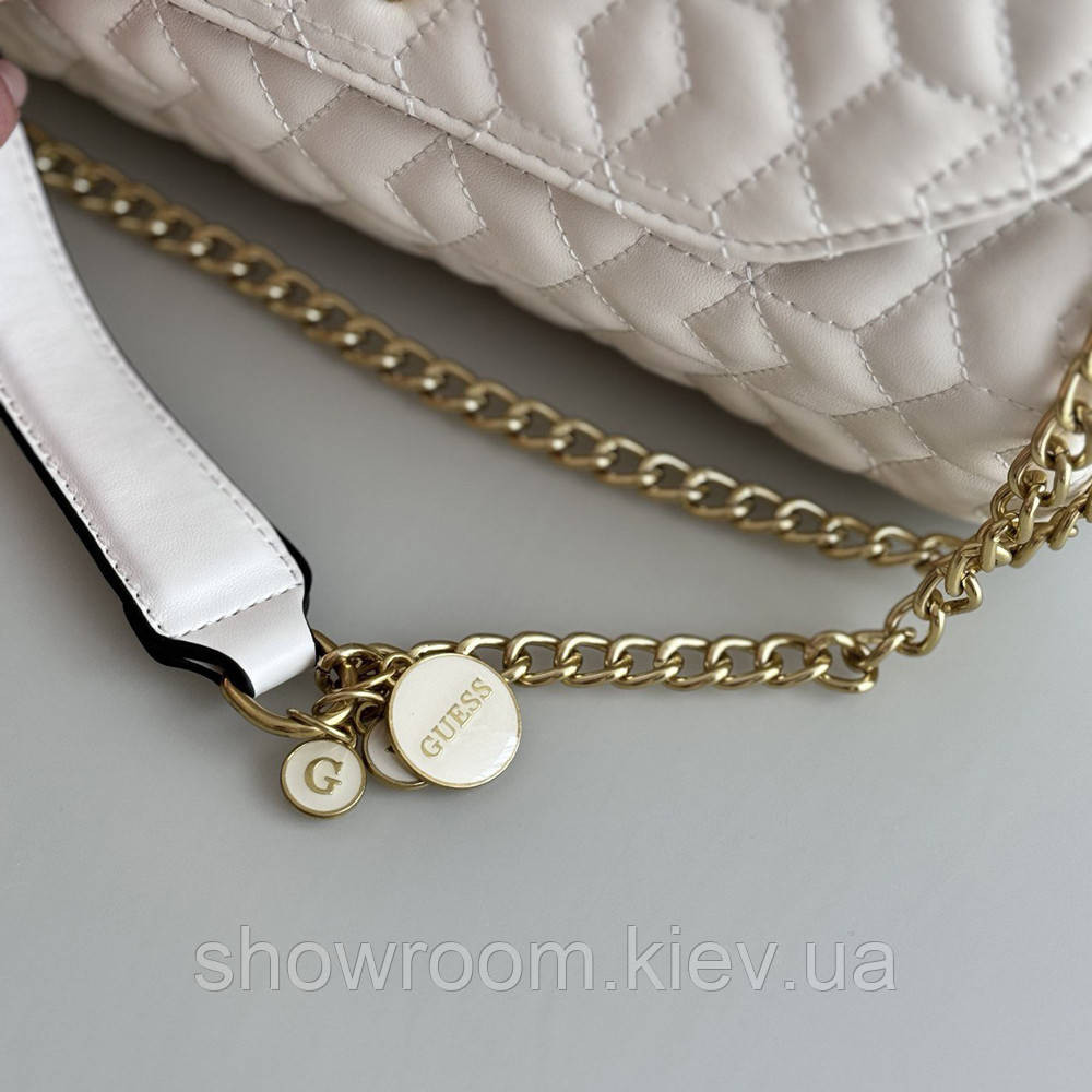 Жіноча сумочка Guess на плече (787080) біла Київ - фото 2