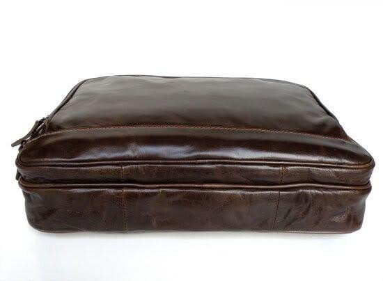 Кожаная сумка для ноутбука работы поездок и документов Vintage 14152 Коричневая Киев - изображение 17
