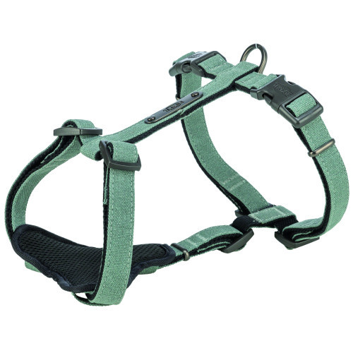 Шлея Trixie CityStyle H-harness для собак бавовна S–M 42–60 см 15 мм світло-зелена Київ - фото 1