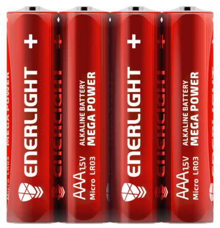 Батарейка мініпальчик ENERLIGHT MEGA POWER AAA 1.5V бокс 40 шт. Рівне