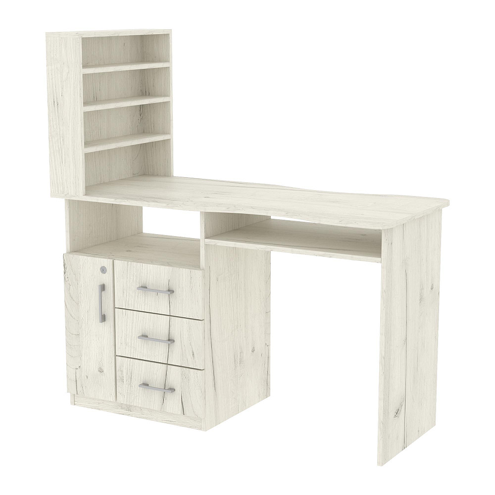 Стіл манікюрний СМ-1, Дуб Крафт Білий, 1230/550/1264 Львів - фото 2