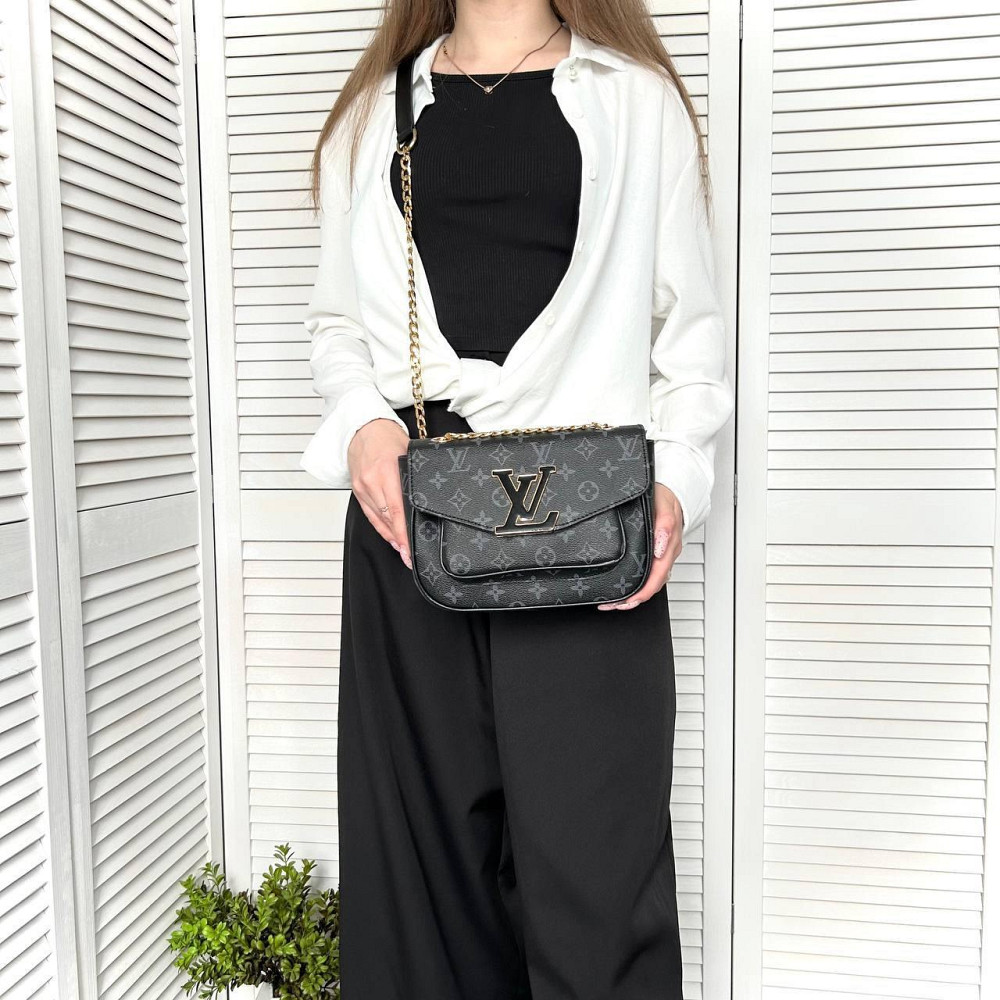 Брендовая женская сумка LV. Женская сумка маленькая через плечо LV Киев - изображение 8