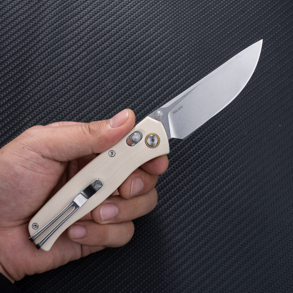 Ніж складаний туристичний SRM Medal 255L-GT2 (8.2 см) 140Cr / G10 білий Київ - фото 8