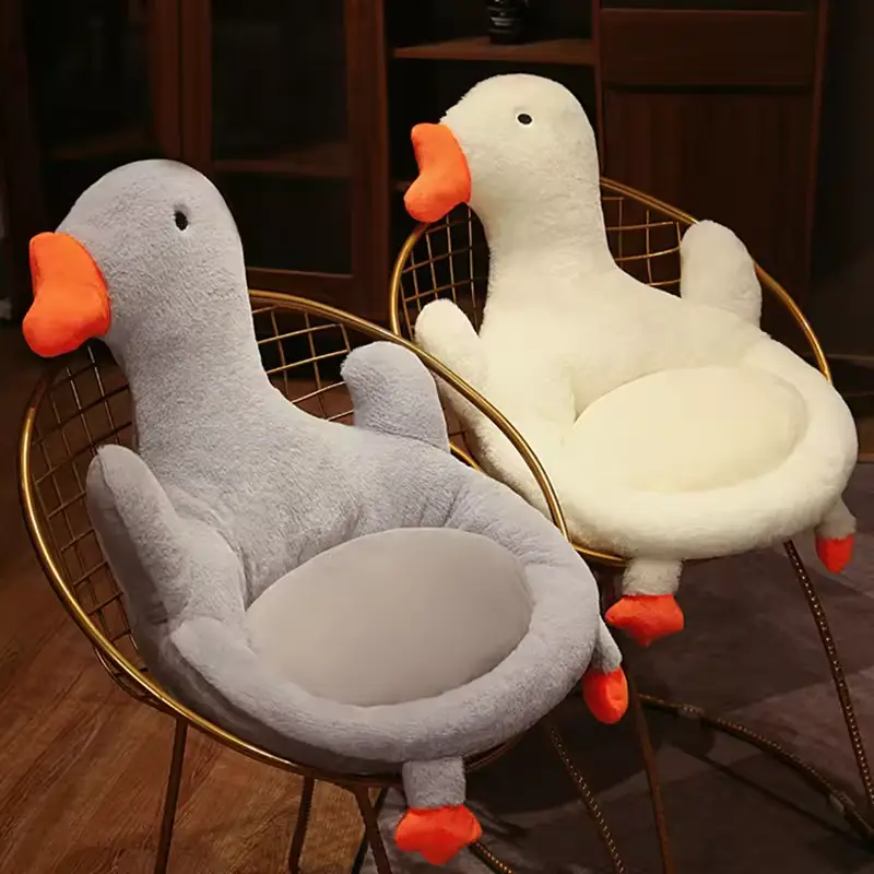 Мягкая плюшевая подушка Утка (Серая) Винница - изображение 9