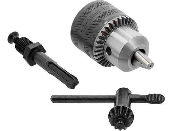 Патрон для дриля з ключем і адаптером SDS YATO до гвинта- G1/2 20UNF, кріплення Ø= 1,5-13 мм [5/40] Одеса