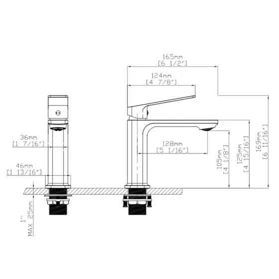 Смеситель для раковины Qtap Capricorn Chrome (k26) QTCAP1060102C48219 Киев