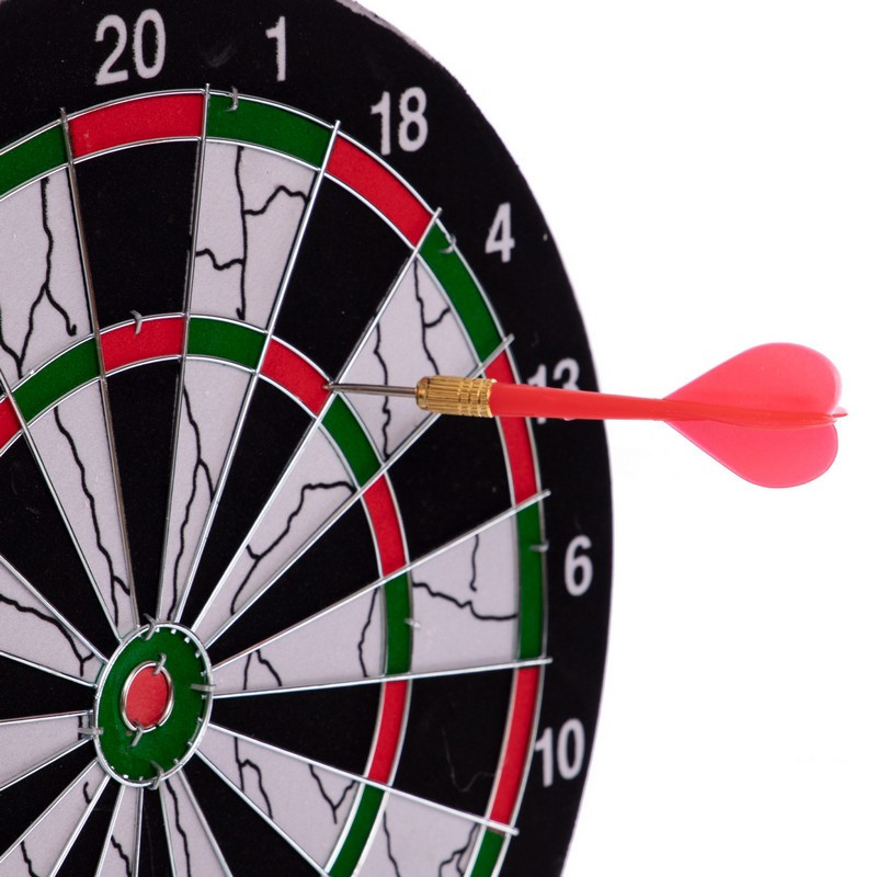 Мішень для гри в дартс Baili Flocked 17115 43 см Вишневе - фото 3