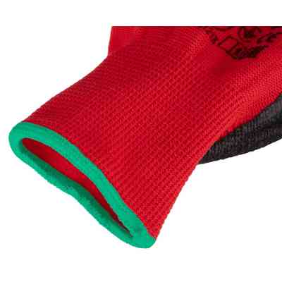 Защитные перчатки Neo Tools комплект 12шт, полиэстер с латексным покрытием, р.8, красно-черный (97-645-8) Винница