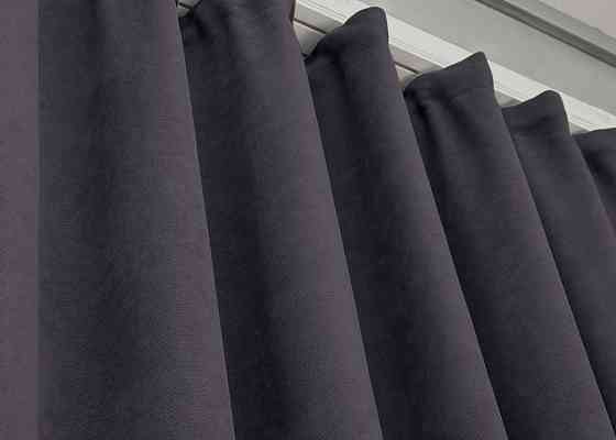 Шторна тканина вельвет, колекція "Velanta" колір графітовий 1879ш Київ