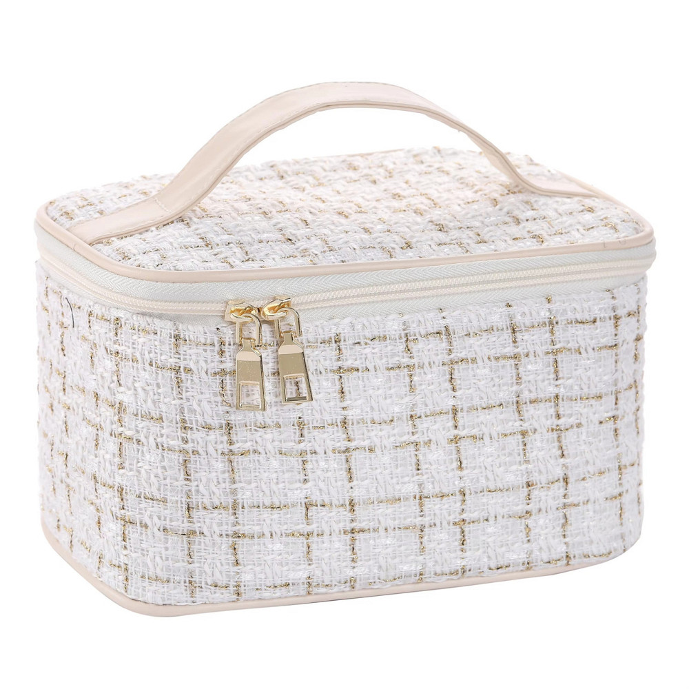 Косметичка женская винтажная, дорожная, белая Каменец-Подольский - изображение 4