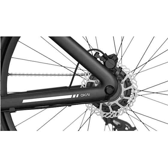 Електровелосипед OKAI EB60 Black 28', 350(550)W, 9,6Ah, 100km, 25kmh, NFC, App, 23kg (EB60-B) Киев