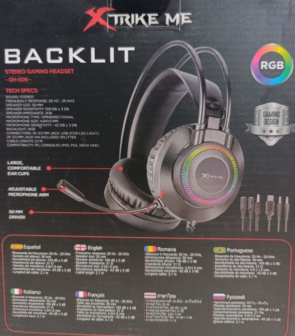 Нашки ігрові. Гарнітура Xtrike Me GH-509. Харків - фото 1