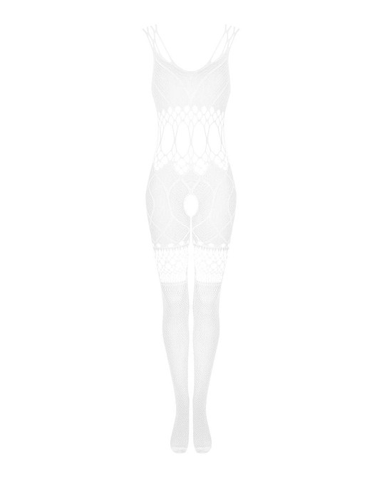 Сетчатый бодистокинг с имитацией топа и шорт Obsessive Bodystocking G330 XL/XXL, white, с доступом Sex Aura Киев - изображение 5