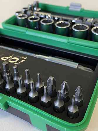 Набір біт і головок з тріскачкою TOPTUL 1/4" 41ед. (12-гр.) GADW4502 Одеса