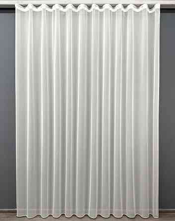 Тюль VR-Textil 1203т Snow Нейлон однотонний Кремовий 400х290 см (43-023) Київ