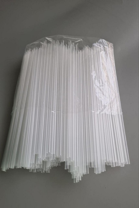 Трубочка для напоїв d4.8 22см Прозора рівна (200 шт) Харків - фото 2