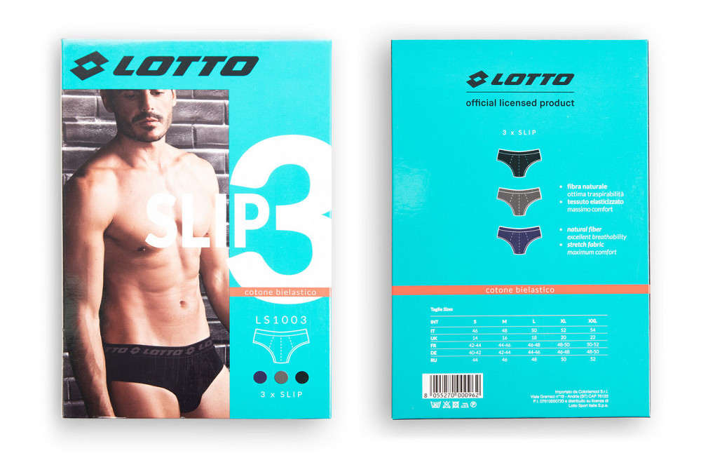 Набір чоловічої білизни (3шт в уп) Lotto LS1003 XL Київ - фото 2