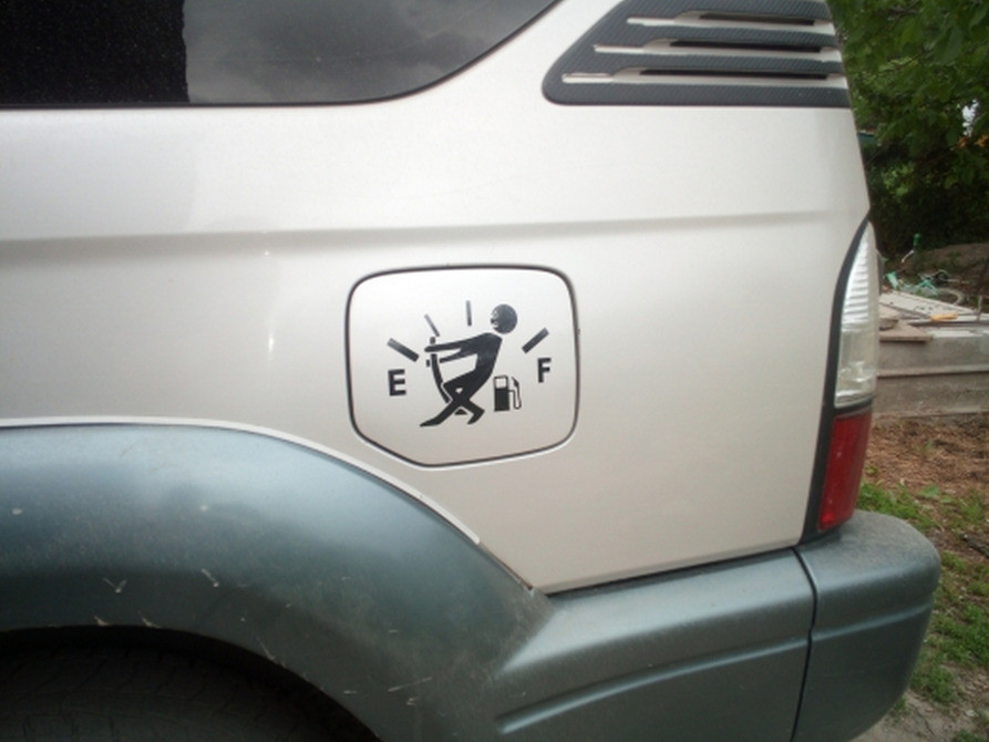 Наклейка на авто На бак Чорна Київ - фото 2