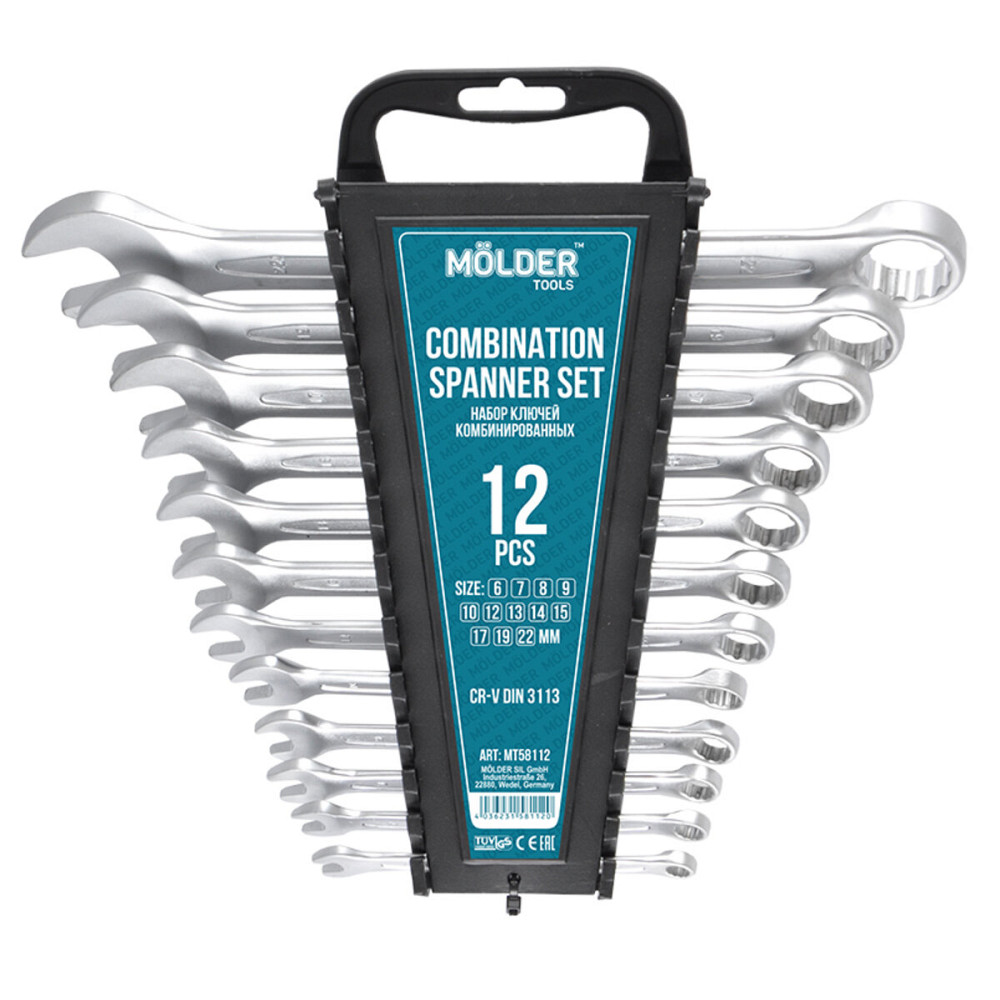 Набір ключів Molder CR-V, 6-22мм, 12шт Киев - изображение 1