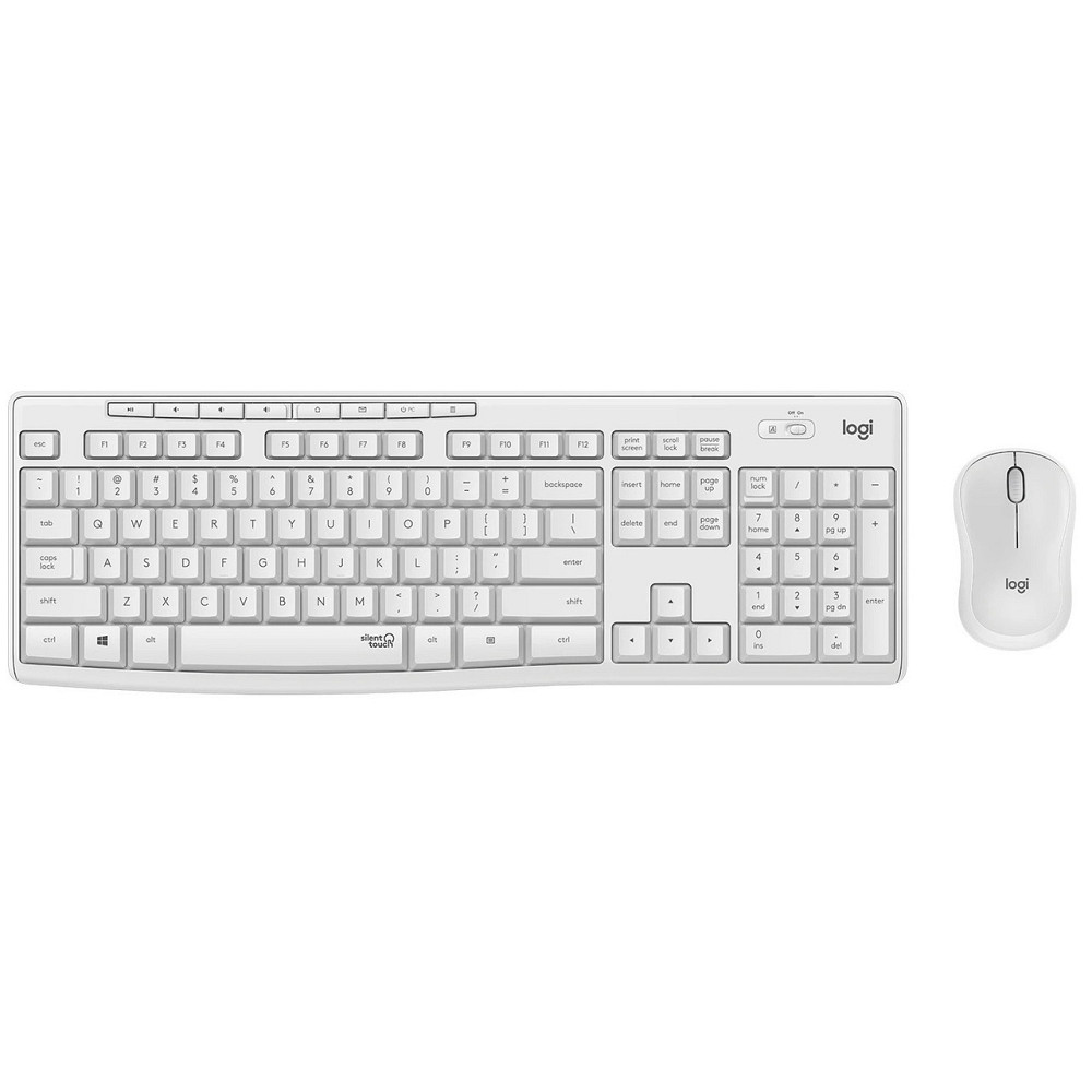 Комплект (клавіатура, миша) бездротовий Logitech MK295 Combo White USB (920-009824) Білий Харків - фото 1