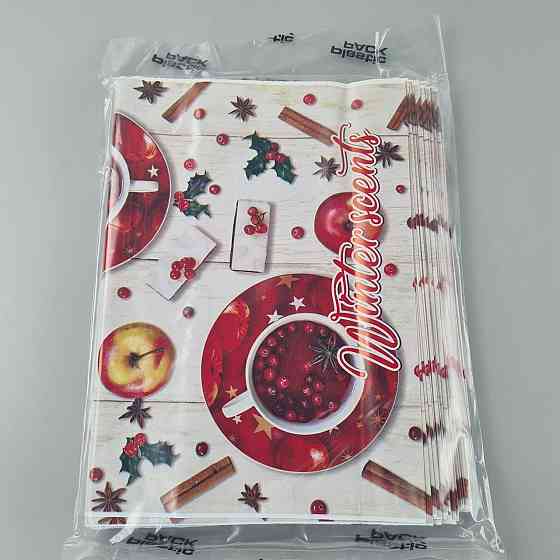 Пакеты с вырубной ручкой (29х37) Н.Год Зимнние Аромат