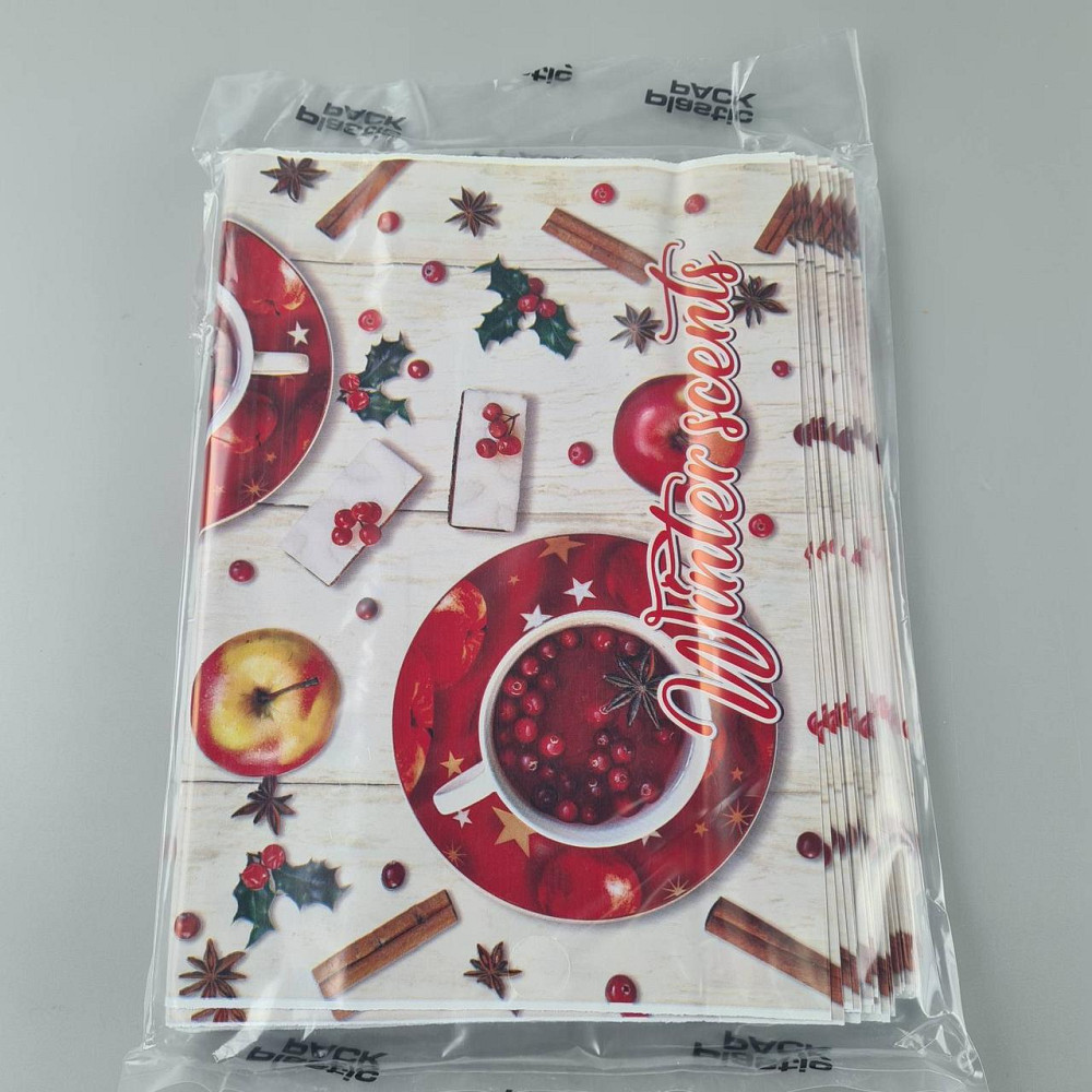 Пакеты с вырубной ручкой (29х37) Н.Год Зимнние Аромат